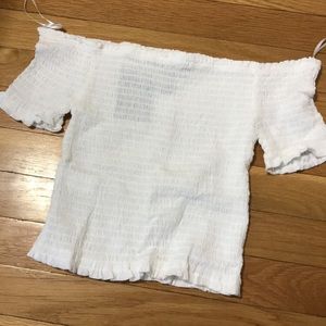 White off the shoulder top